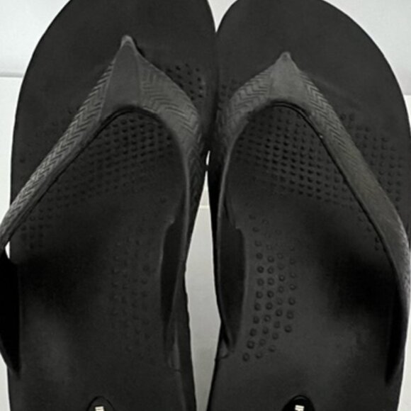OKABASHI Mens Flip Flops, Black, Size XL - Picture 4 of 7